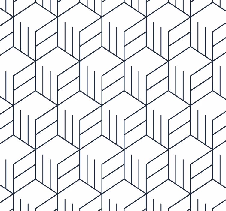 Geometric Line Pattern geometric wallpaper - TenStickers