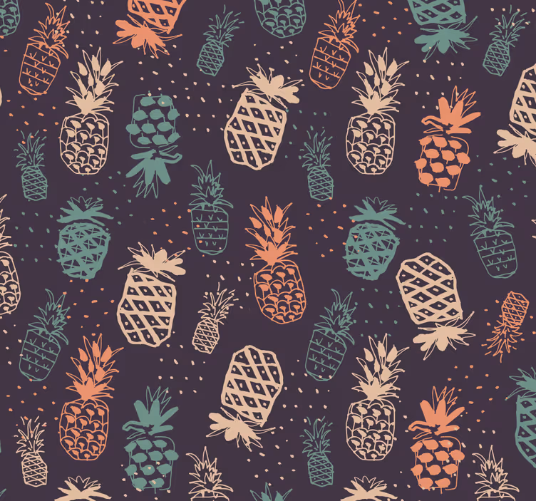 Autumnal Pinecones kitchen wallpaper - TenStickers