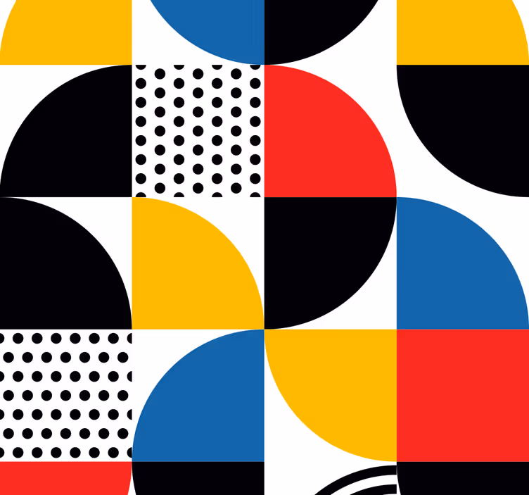 abstract geometric shapes Square Wallpaper - TenStickers