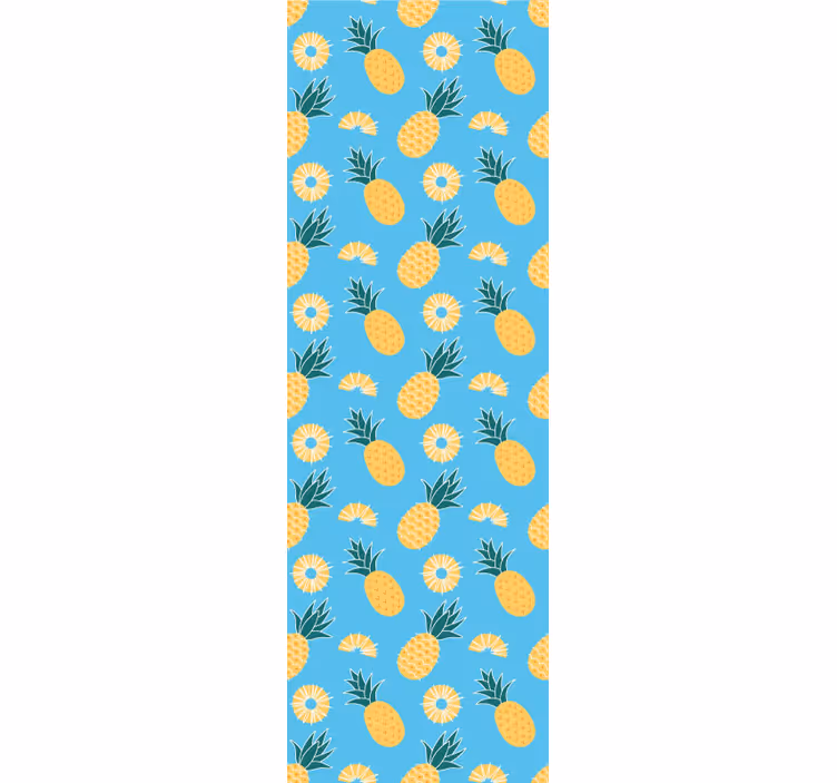 Tropical Pineapple Print animal wallpaper - TenStickers