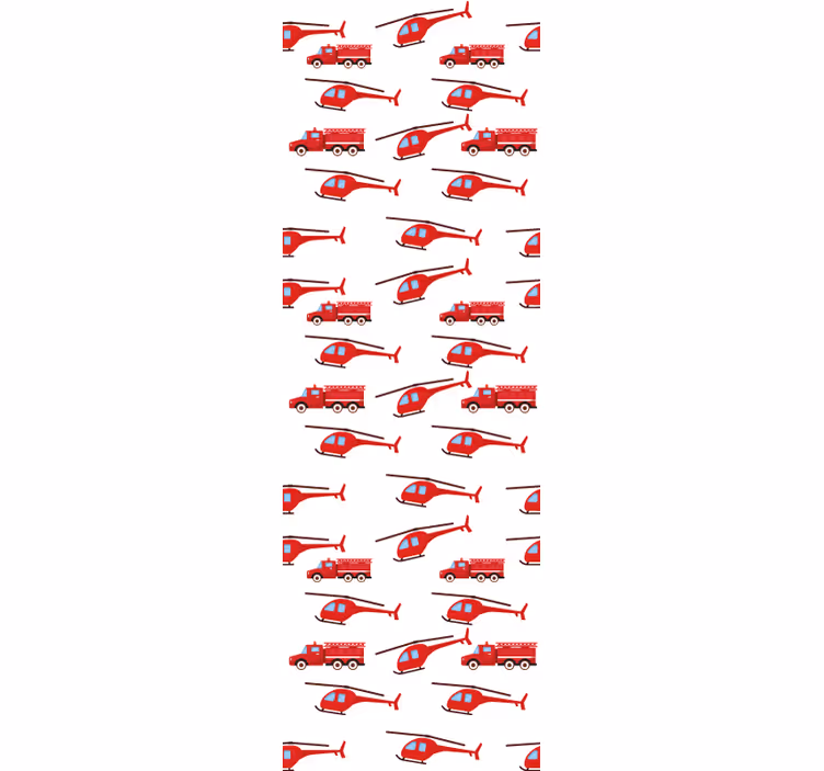 Fire helicopter wallpaper - TenStickers