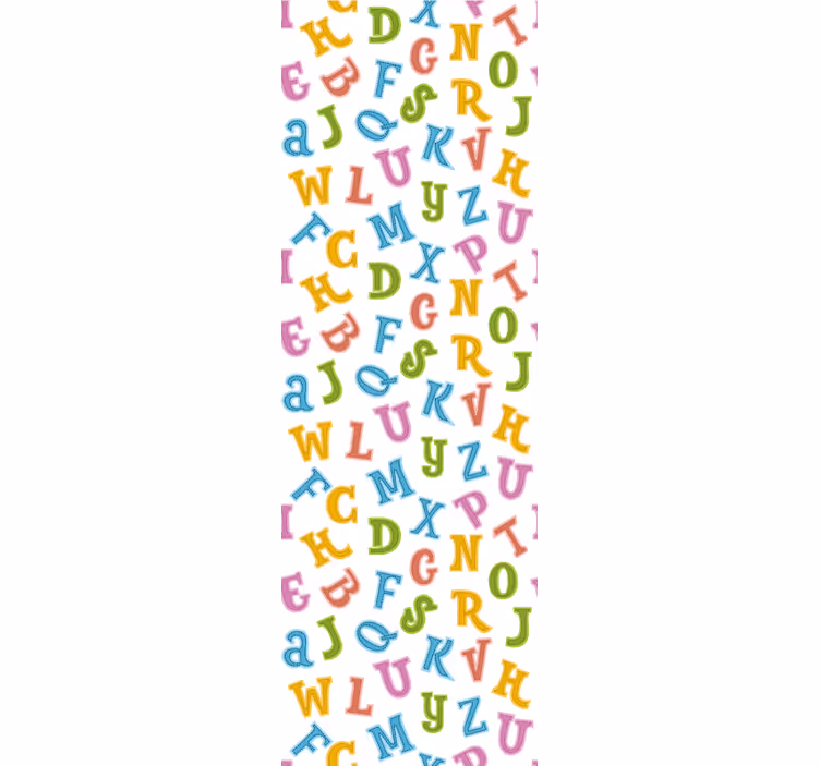 Alphabet for kids Letter Wallpaper - TenStickers