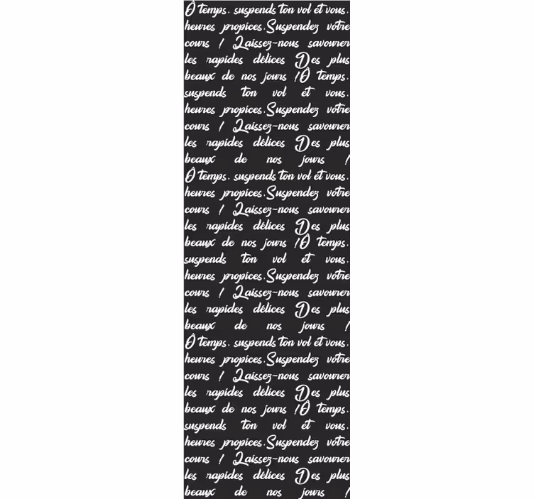 french poem pattern Wallpaper - TenStickers