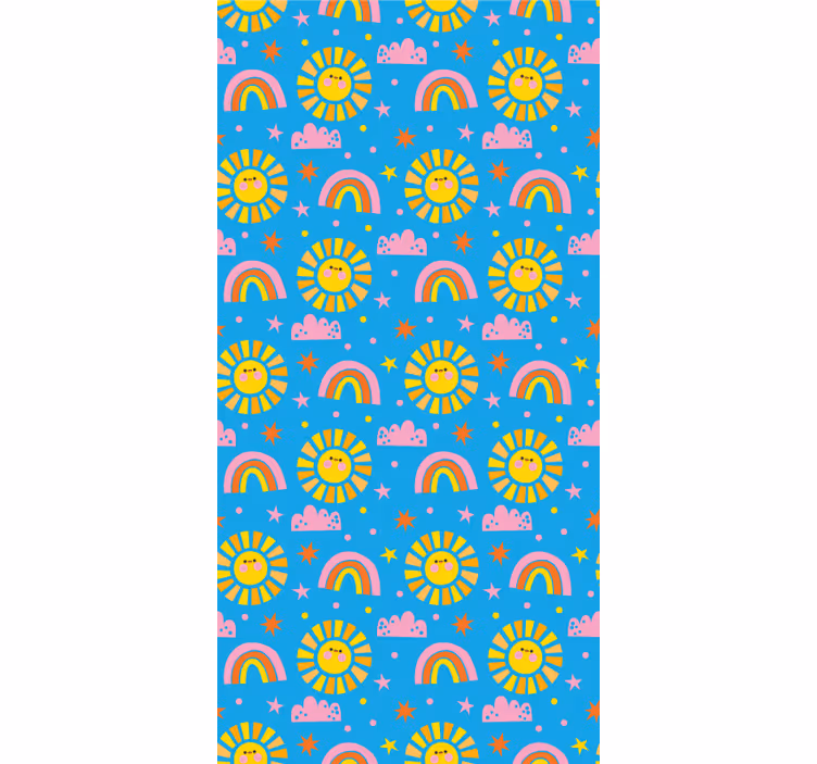 Playful Rainbows kids wallpaper - TenStickers
