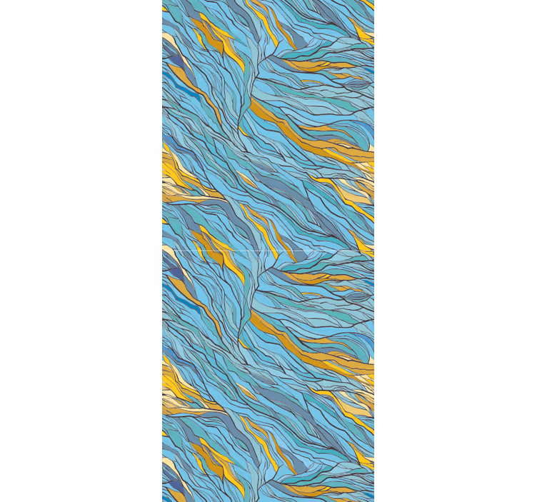 Abstarct bleu design Abstract Wallpaper - TenStickers
