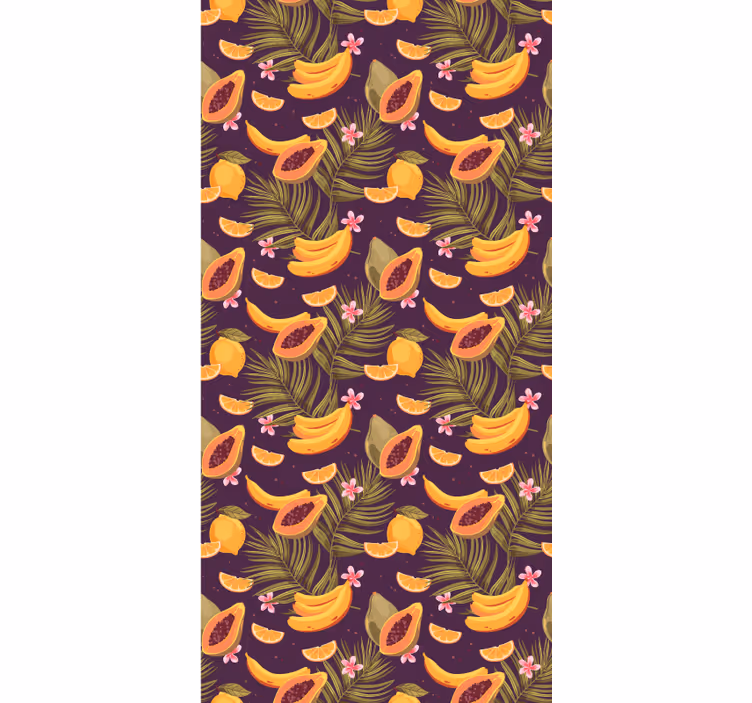 Jungle with fruit 3  wallpaper - TenStickers