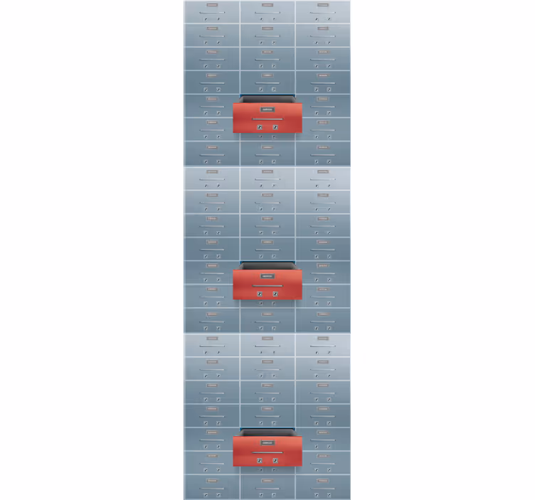 Industrial Lockers industrial wallpaper - TenStickers