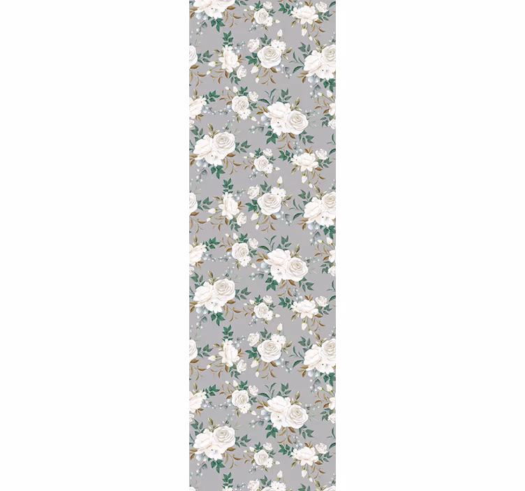 Floral Elegance Panel flower wallpaper - TenStickers