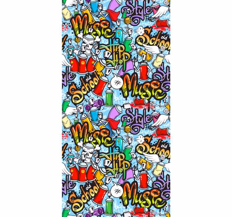 Graffiti Elements art wallpaper - TenStickers