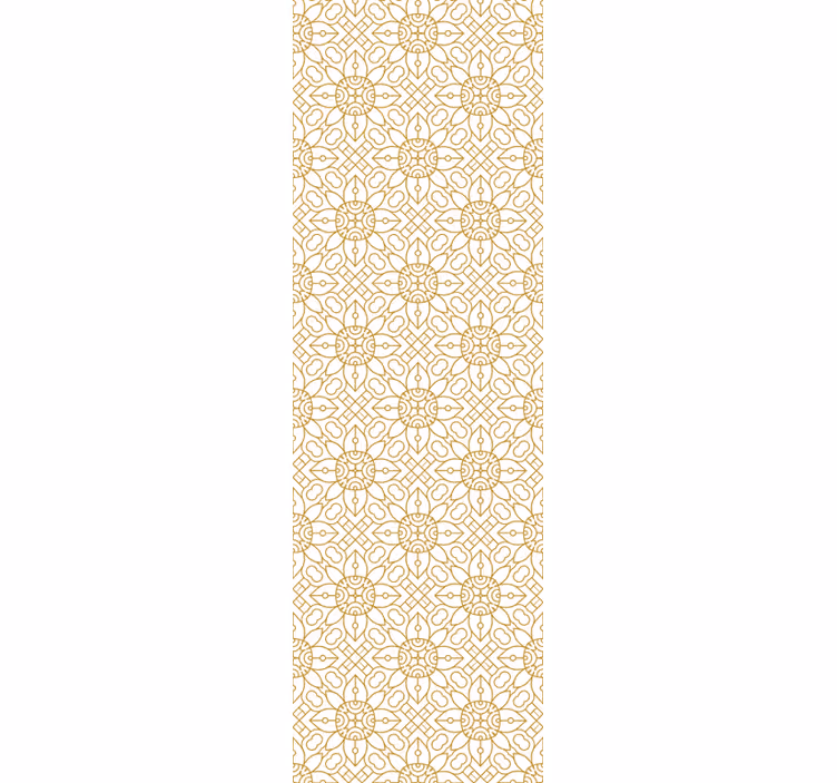 Intricate Tile Pattern living room wallpaper - TenStickers