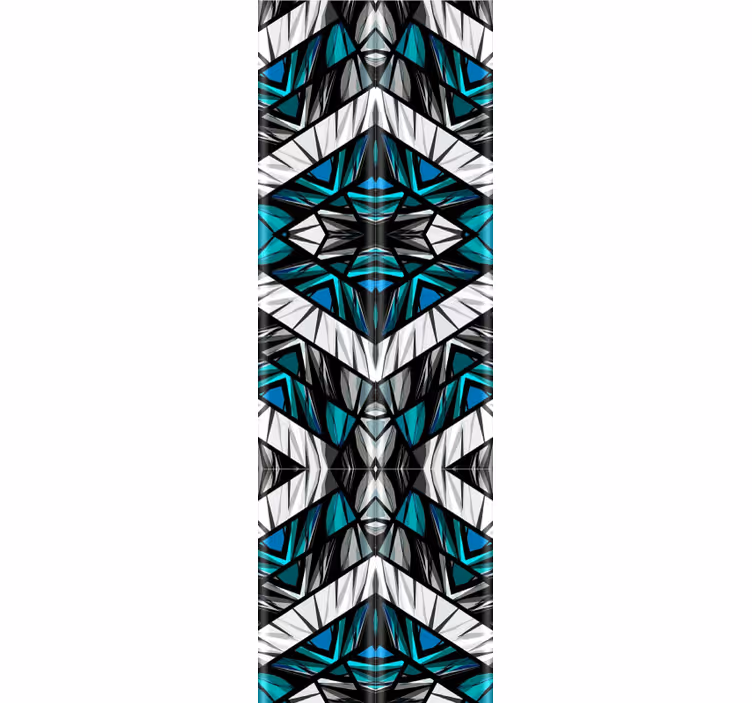 Cool black, blue white graffiti art wallpaper - TenStickers