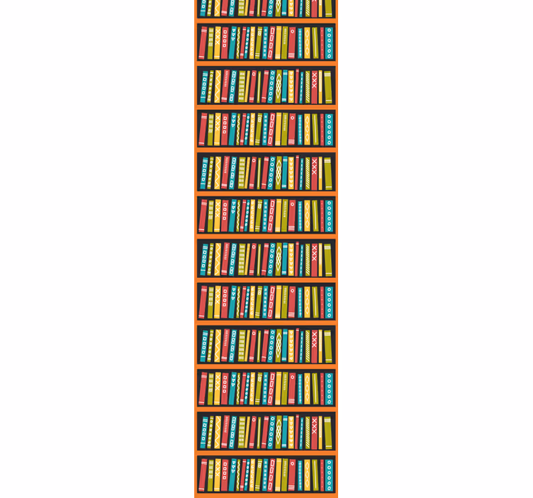 Full colorful library wallpaper - TenStickers