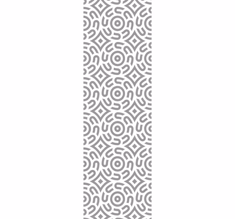 Geometric Spirals dining room wallpaper - TenStickers