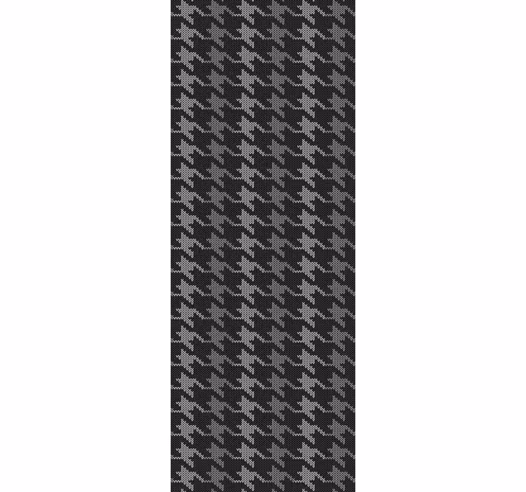 Dog-tooth pattern home office wallpaper - TenStickers