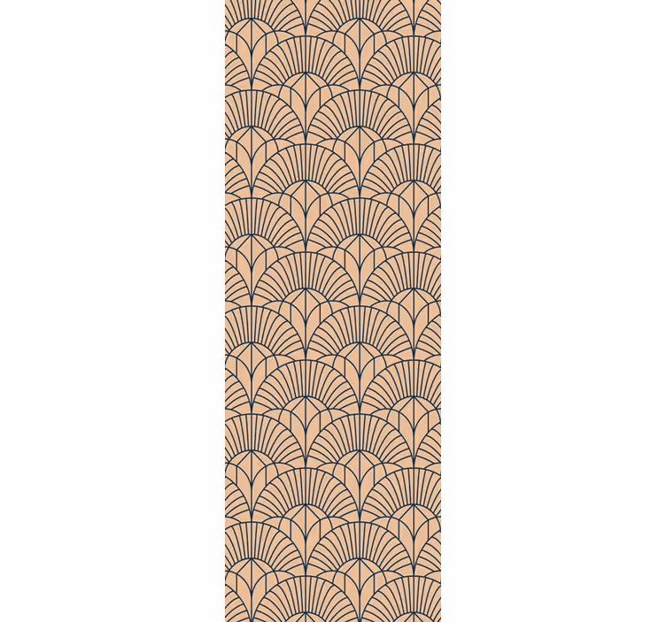 Geometric Fan Pattern geometric wallpaper - TenStickers