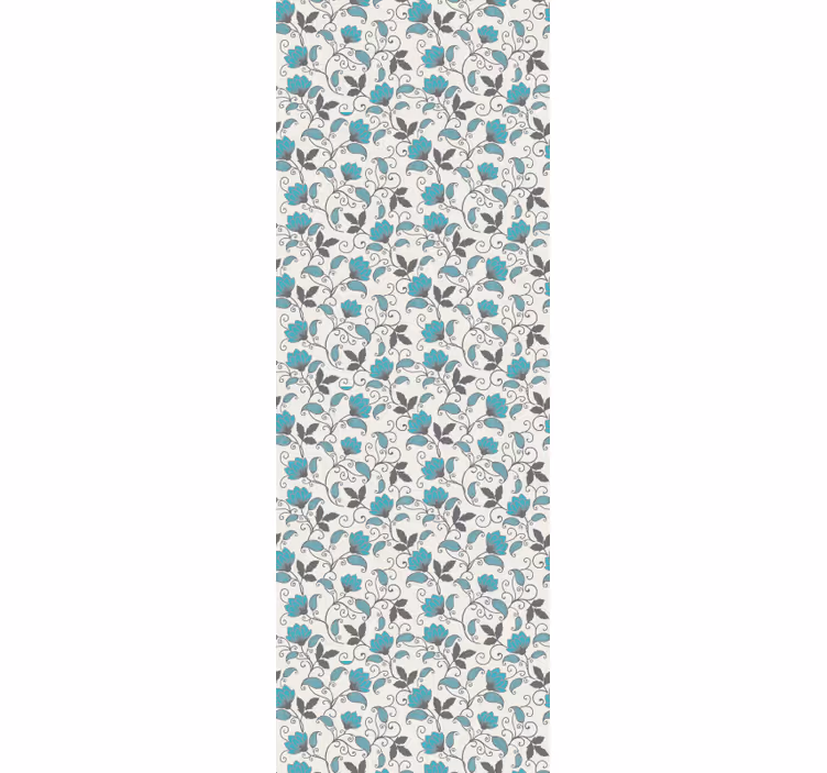 Floral Tile Inspiration floral ornament wallpaper - TenStickers