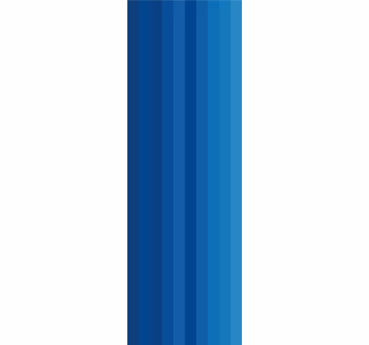 Blue Striped Motif horizontal striped wallpaper - TenStickers