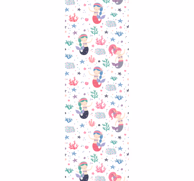 Mermaids Undersea Adventure kids wallpaper - TenStickers