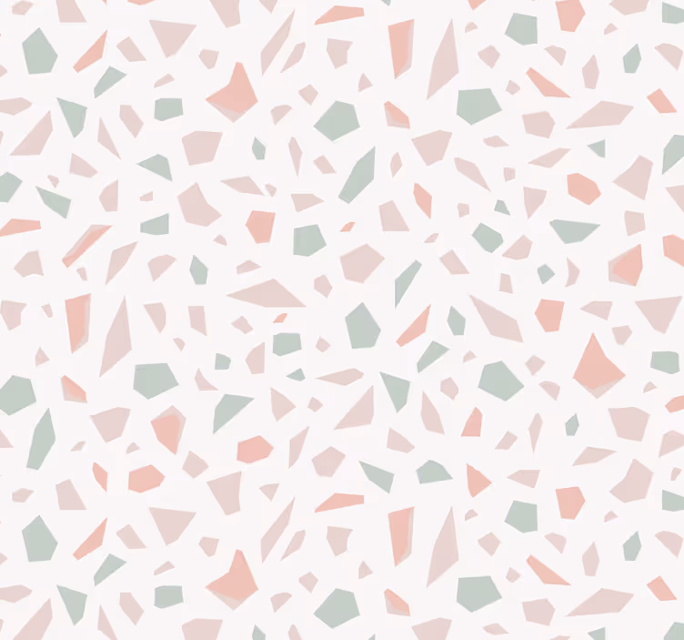 Terrazzo Inspiration geometric wallpaper - TenStickers