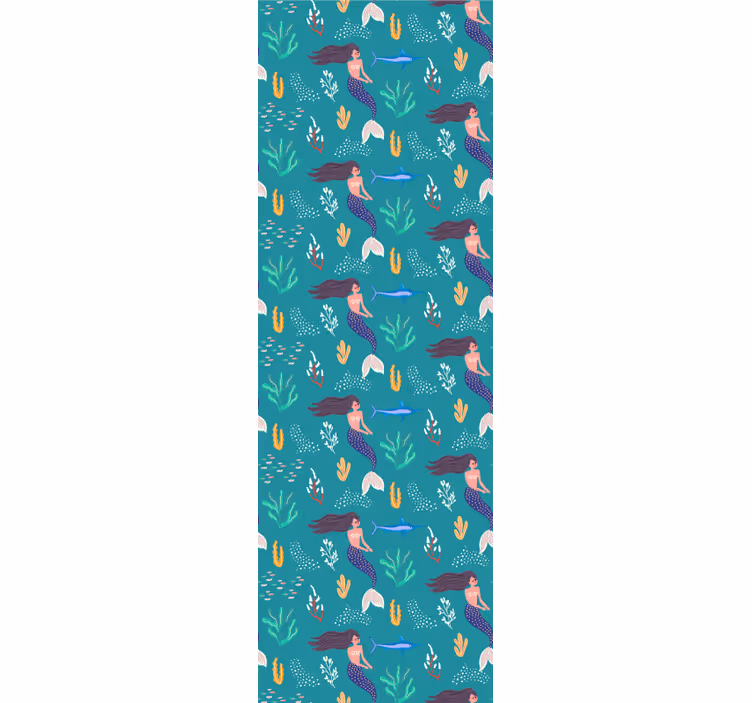Mermaid Underwater kids wallpaper - TenStickers