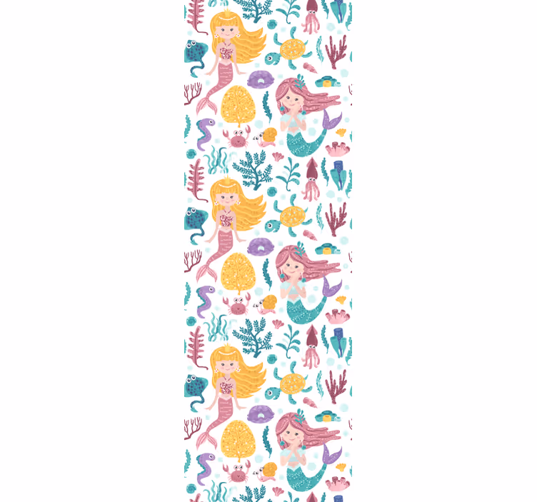 Mermaid Adventure kids wallpaper - TenStickers