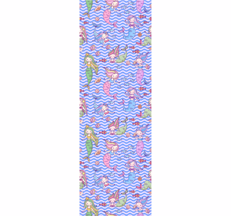 Mermaid Imagery kids wallpaper - TenStickers