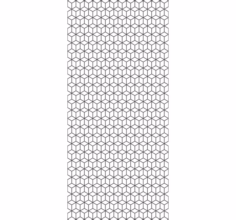 Geometric Cubic Pattern geometric wallpaper - TenStickers