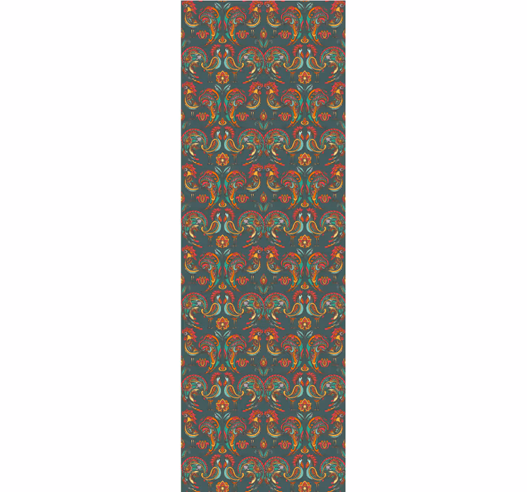 Baroque Ornamental Pattern ornamental wallpaper - TenStickers