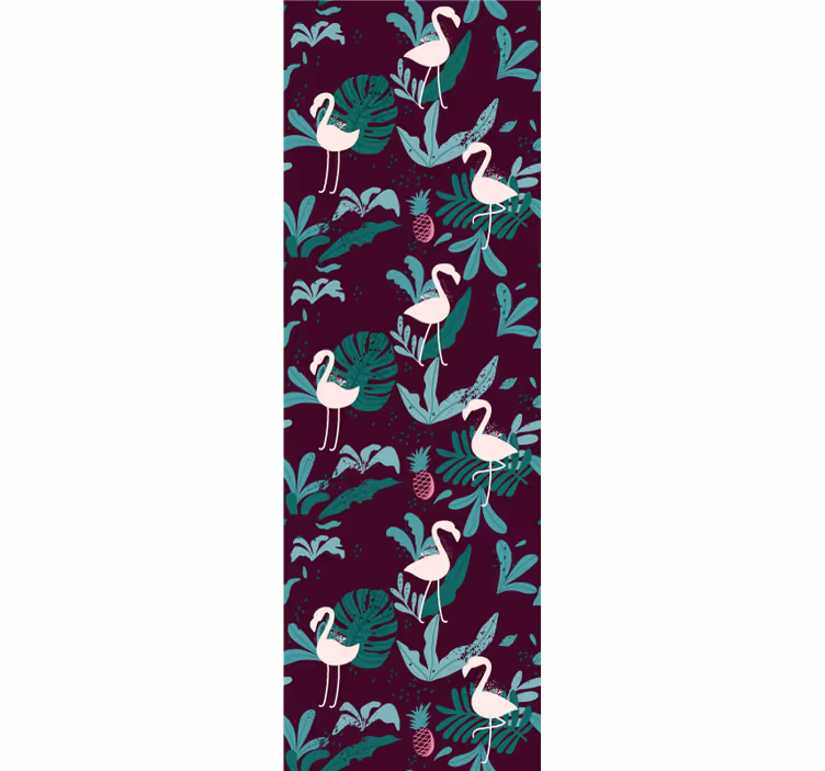 White birds burgundy design Animal Wallpaper - TenStickers
