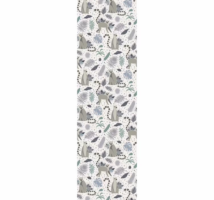 Nordic lemur Bedroom Wallpaper - TenStickers