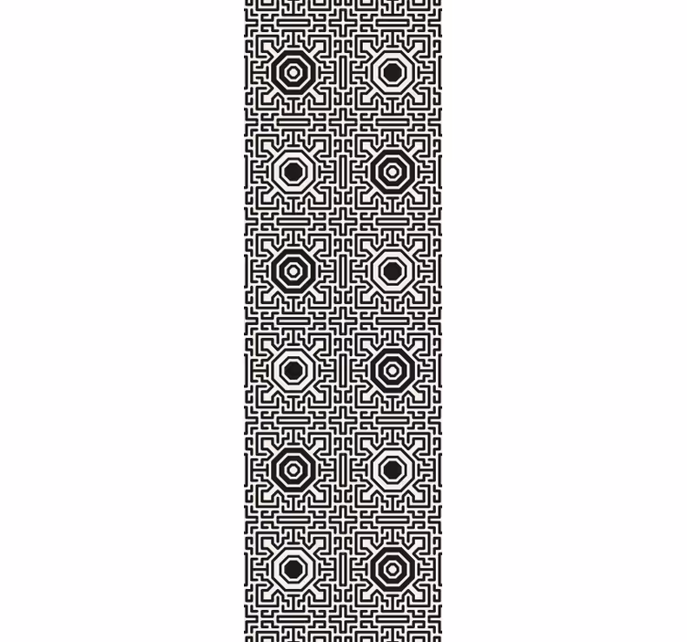Geometric Maze Pattern geometric wallpaper - TenStickers