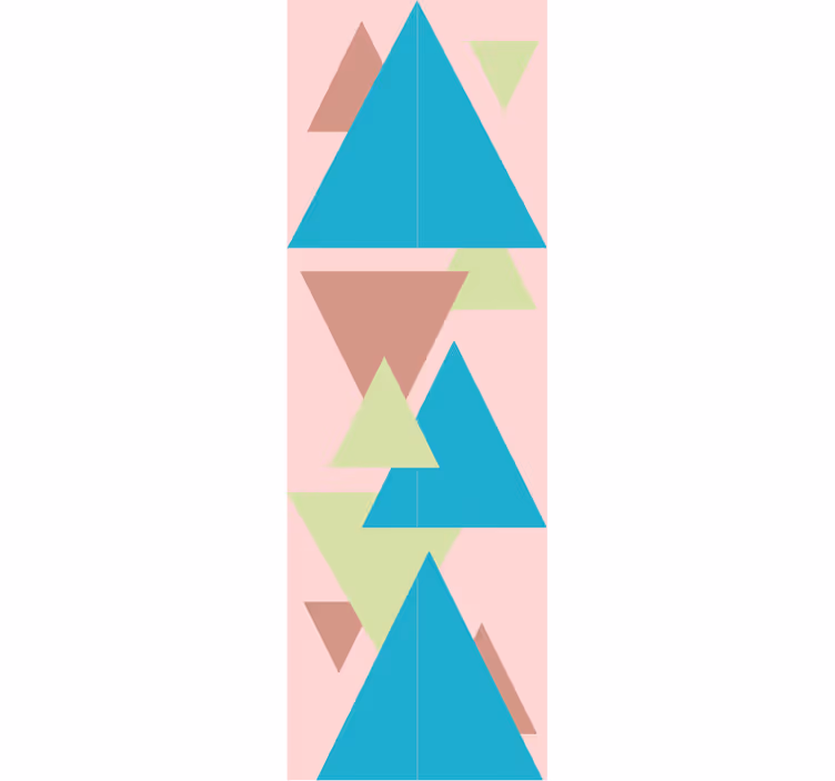 Geometric Shapes Mural geometric wallpaper - TenStickers