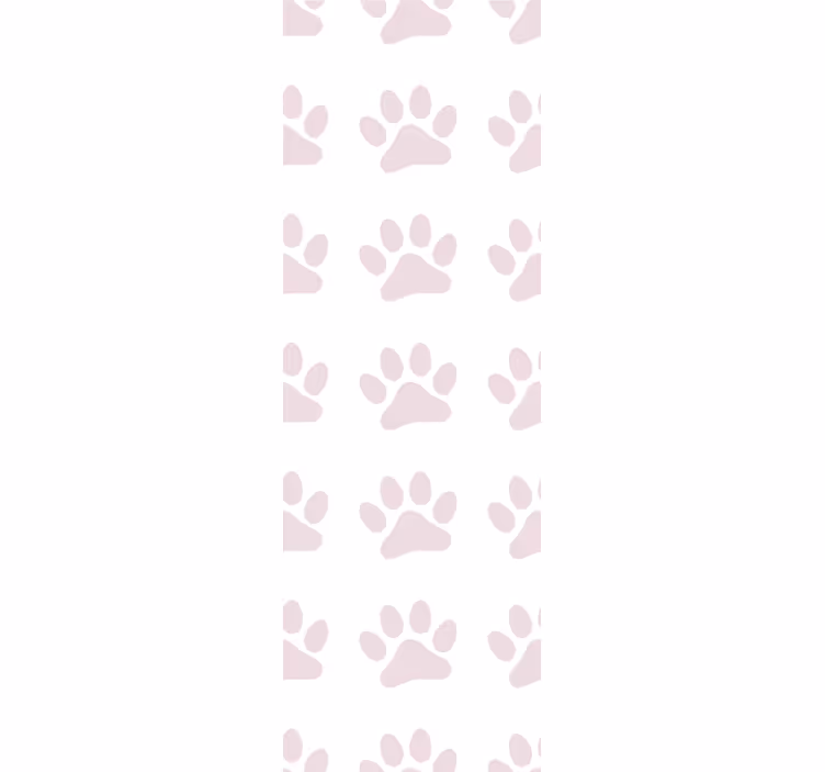 Paw Pattern Background nursery wallpaper - TenStickers
