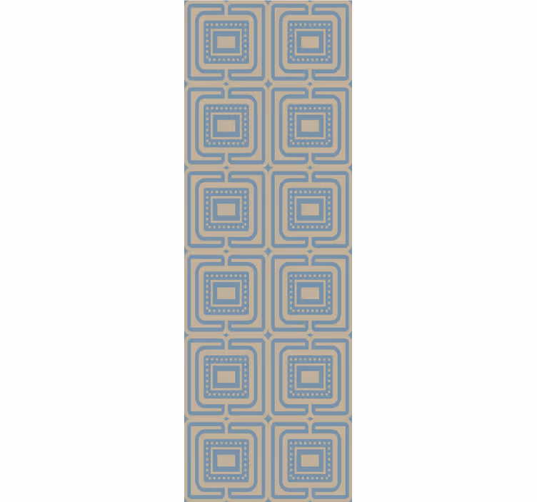 Geometric Retro Squares geometric wallpaper - TenStickers
