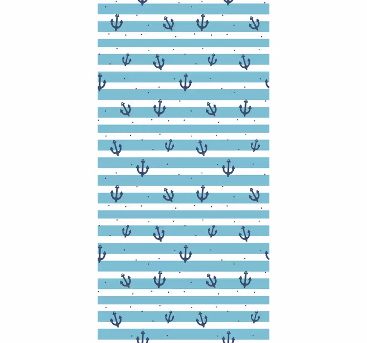 Nautical Stripe Pattern striped wallpaper - TenStickers