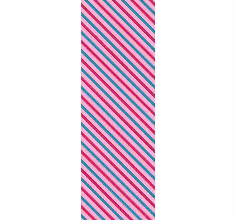 Striped Diagonal horizontal striped wallpaper - TenStickers