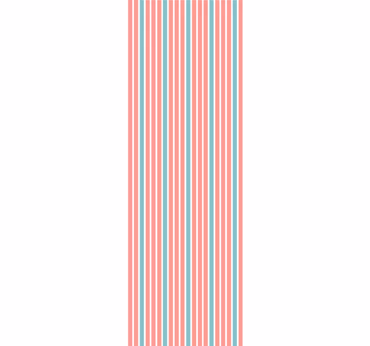 Striped Bedroom Ambiance horizontal striped wallpaper - TenStickers