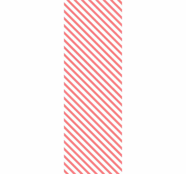 Candy Stripe Harmony horizontal striped wallpaper - TenStickers