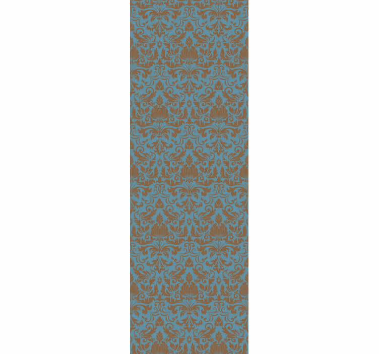 Baroque wallpaper with elegant leaf designs - TenStickers