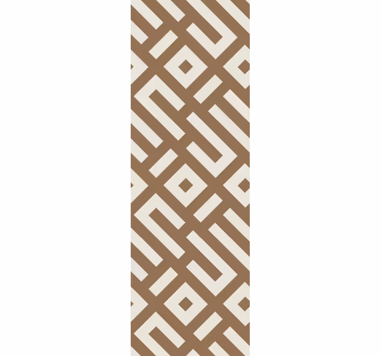 Geometric design on earth tone Modern Wallpaper - TenStickers