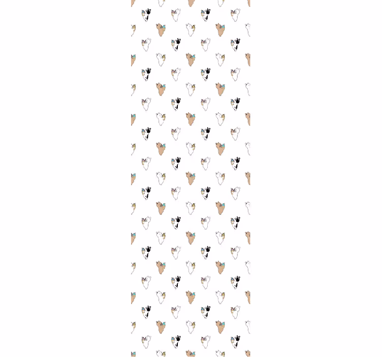 cute dog with ice cream Bedroom Wallpaper - TenStickers