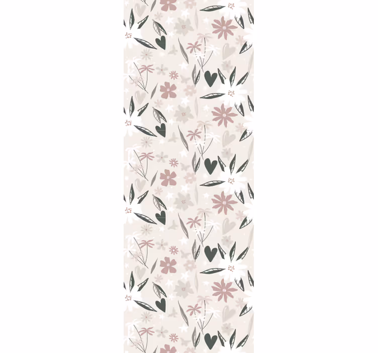 Vintage flower design flower wallpaper - TenStickers