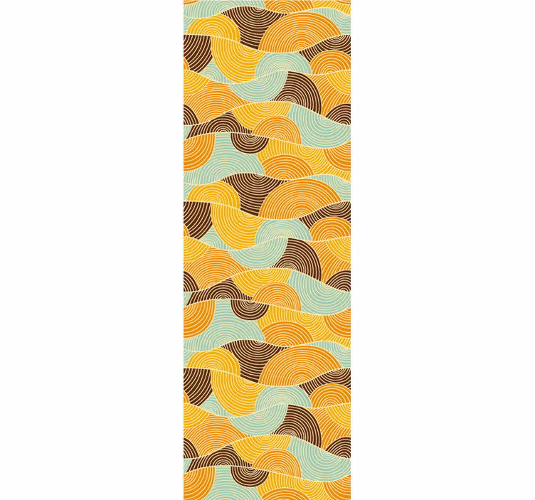 Psychedelic hippy shapes Vintage Wallpaper - TenStickers