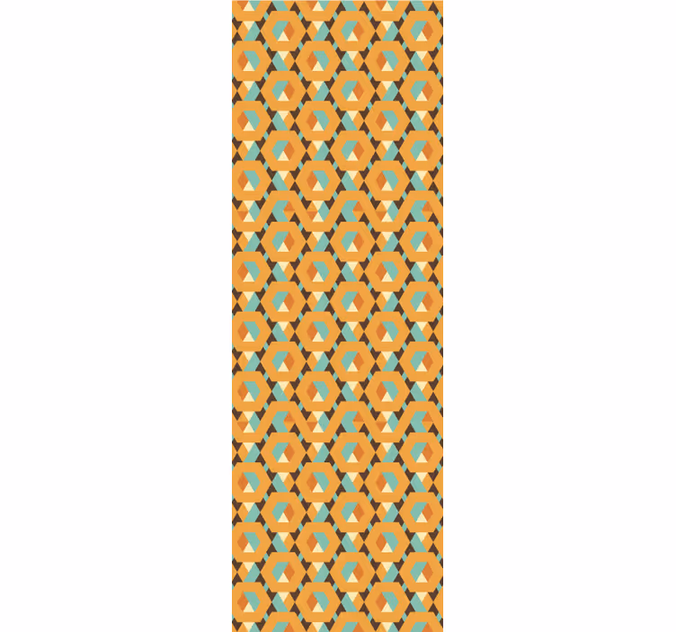Geometric calm shapes  Vintage Wallpaper - TenStickers