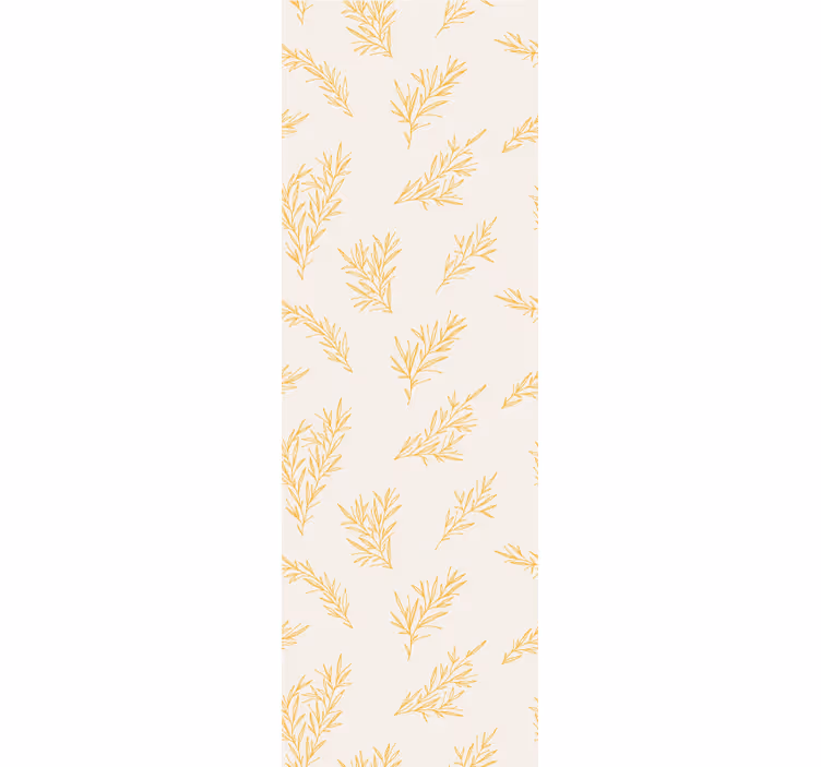 Golden tree branch over beige Flower Wallpaper - TenStickers