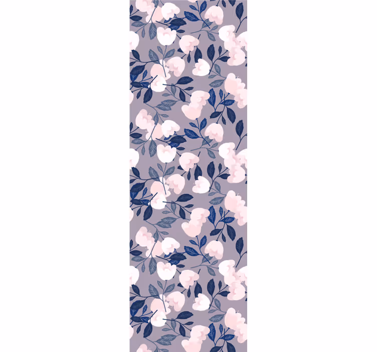 Pastel color hand painted flowers wallpaper - TenStickers