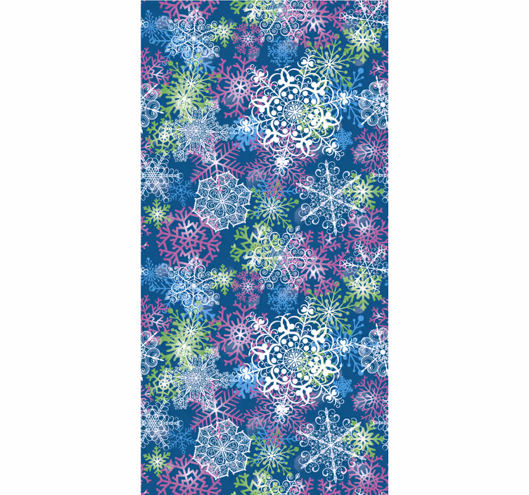 Snowflake Ensemble christmas wallpaper - TenStickers