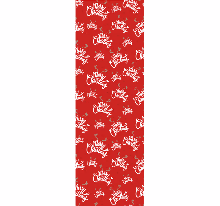 Festive Script Motif christmas wallpaper - TenStickers