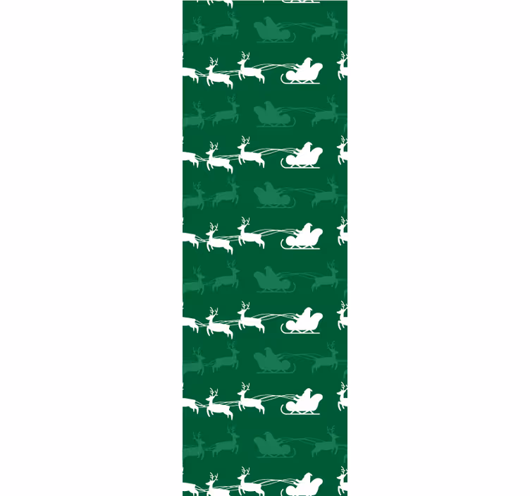 Holiday Sleigh Motif christmas wallpaper - TenStickers