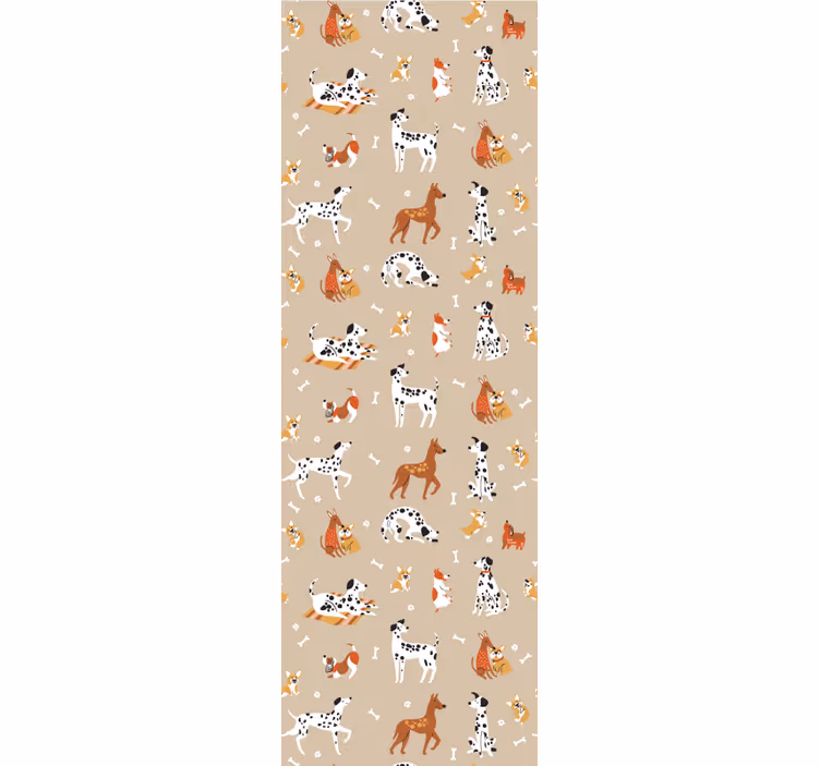 Whimsical Animal Motifs animal wallpaper - TenStickers
